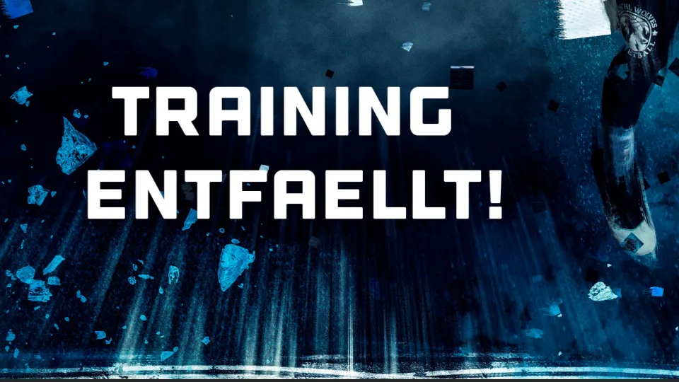 Training am 13.01.22 entf&auml;llt!