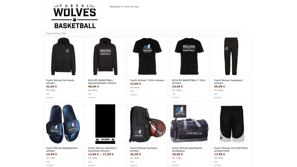 Neues Sortiment im Shop