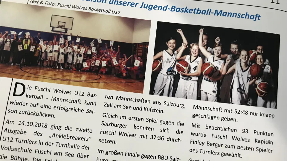 Cooler Beitrag in der FUSCHL Gemeindezeitung!