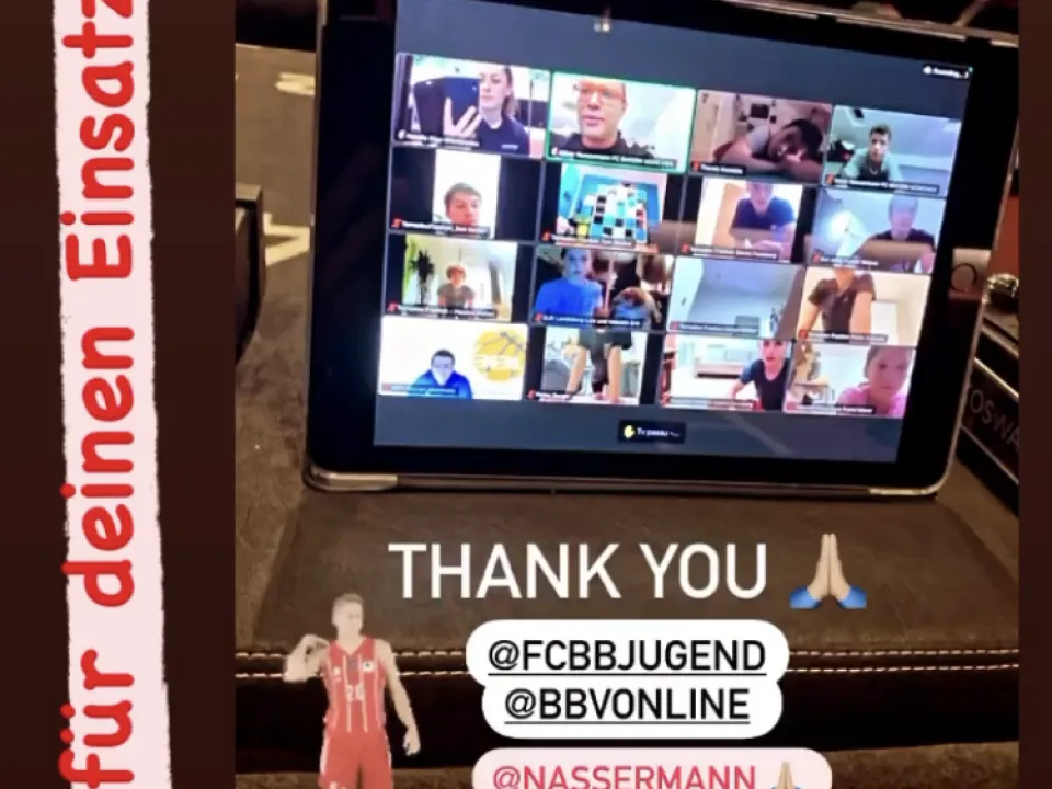 Online Training Coop mit FC Bayern Jugend 2021